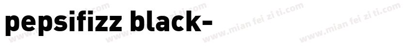 pepsifizz black字体转换